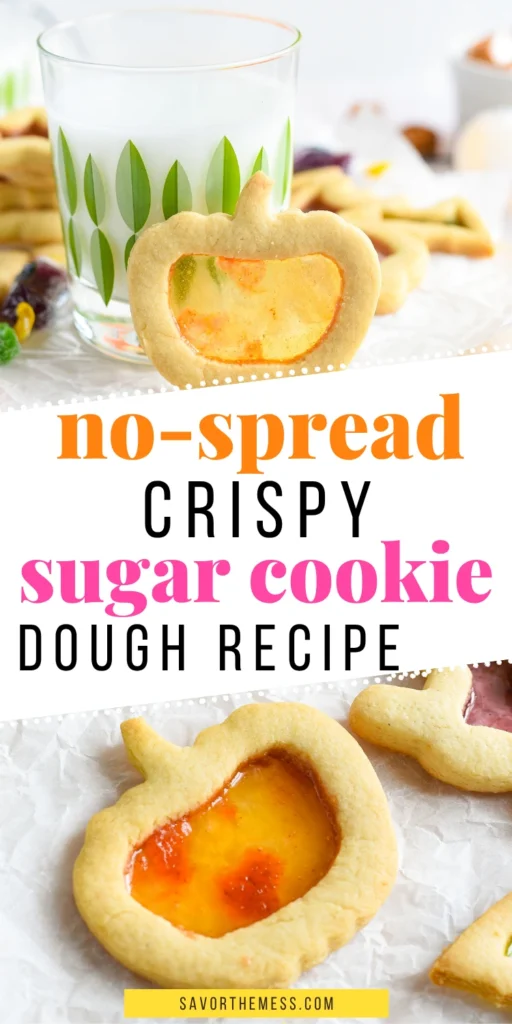sugar cookies with candies in the middle to look like stained glass