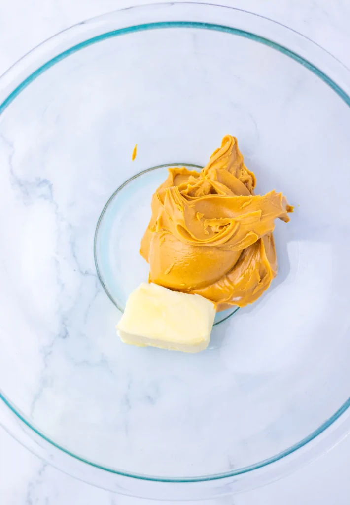 peanut butter and butter in about bowl