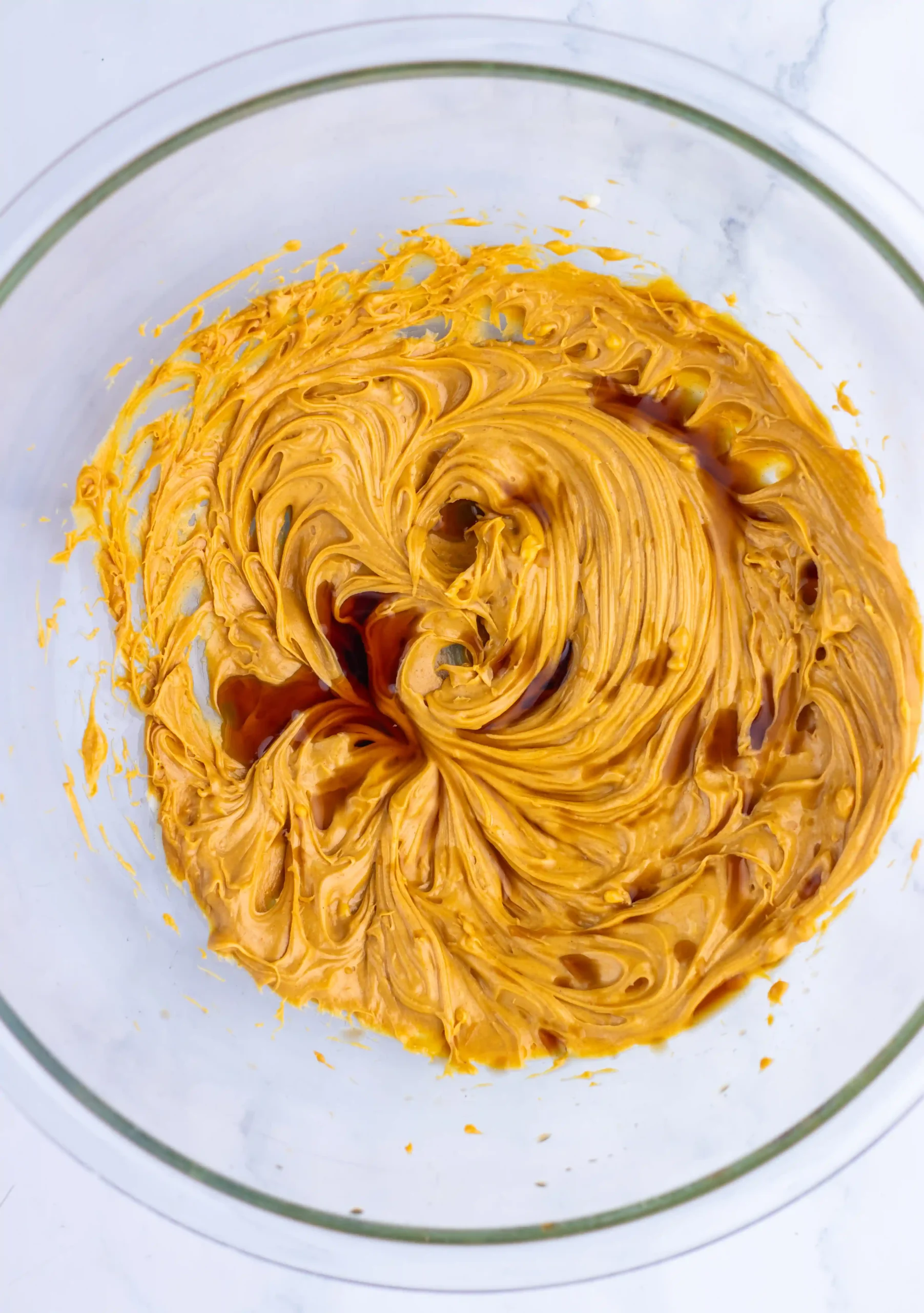 melted butter and peanut butter mixture