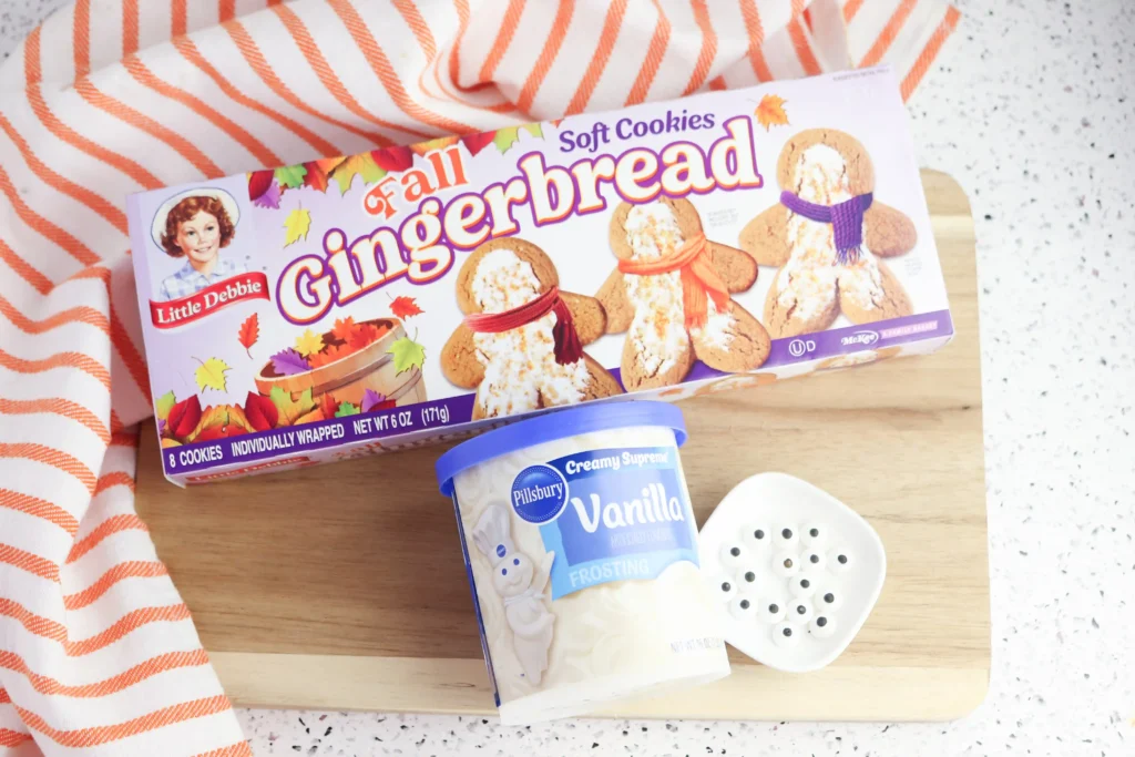 ingredients for the mummy gingerbread cookies