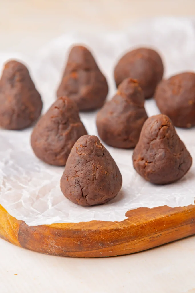 chocolate cake shaped to look like a cone