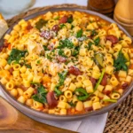 chicken minestrone soup in a bowl