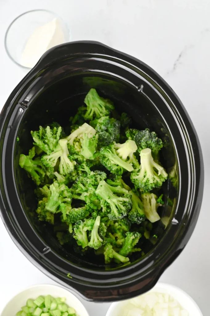 frozen broccoli in a crock pot