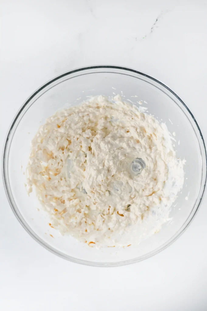 butter and sour cream in a glass bowl