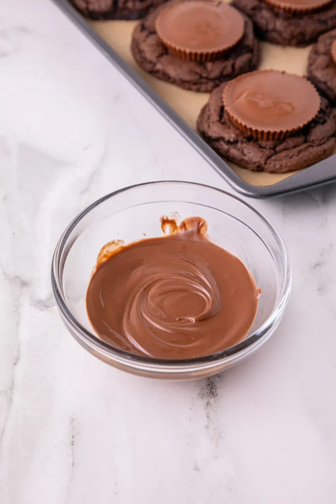 melted chocolate in a bowl