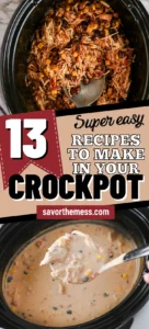 a collage of Easy Crockpot Recipes