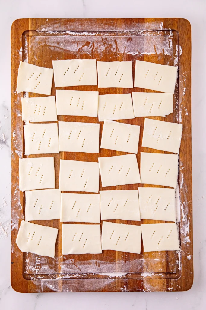 puff pastry cut into squares